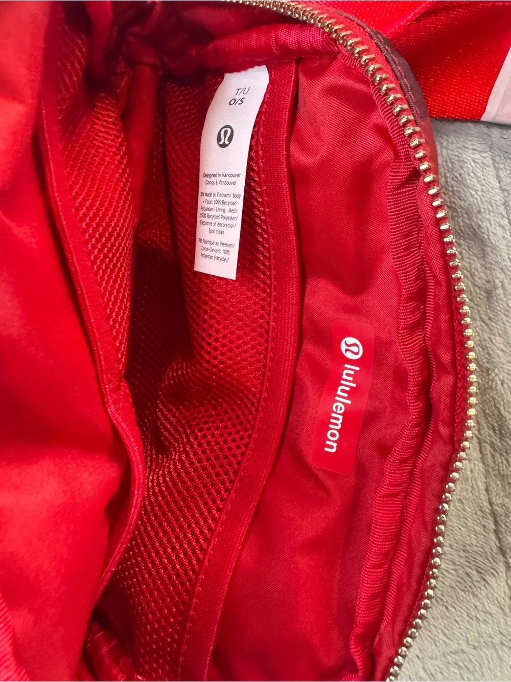 Red Patterned Crossbody purse - Lululemon
